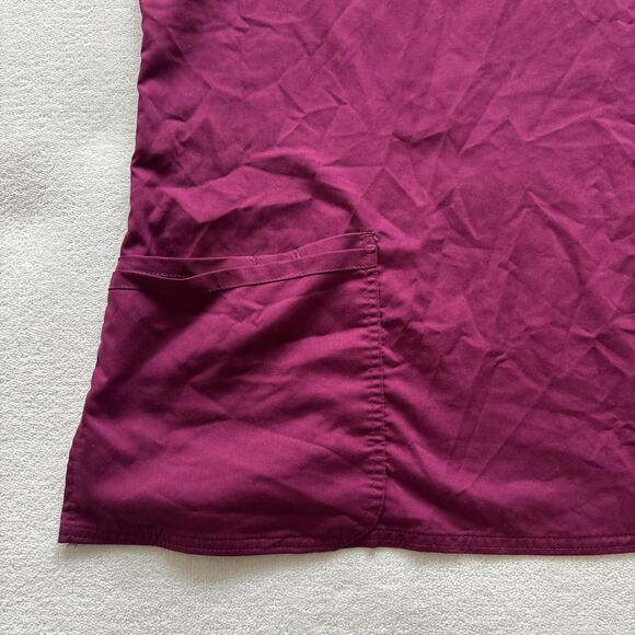 Cherokee Workwear Revolution Women Scrub V-Neck Top Shirt 3XL Wine Maroon WW620 - Picture 6 of 13
